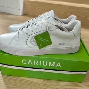 Mens Cariuma Salvas White Leather Sneaker